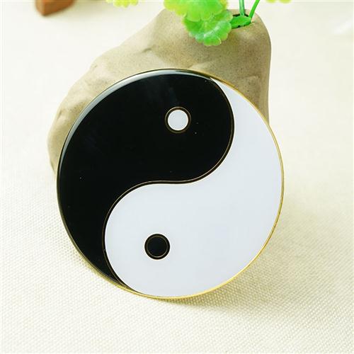 黑白太极手机贴五行八卦符