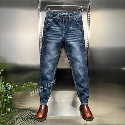 云枢优衣馆高端男士牛仔裤子男款秋冬款I百搭修身直筒弹力休闲长