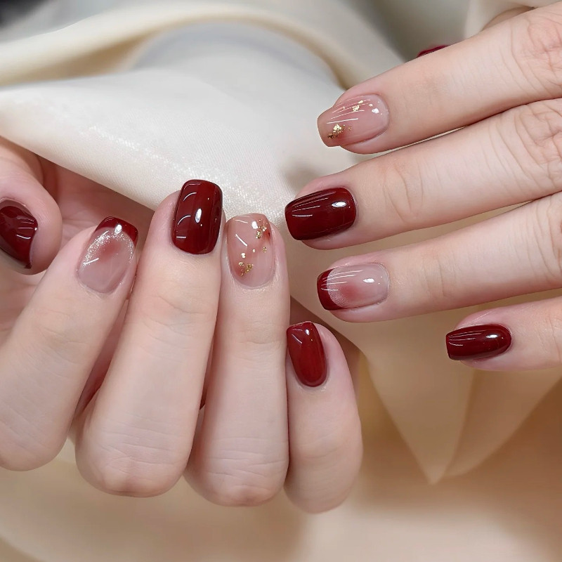 新年战甲车厘子红色美甲新短款法式猫眼假指甲新娘孕妇显白穿戴甲,彩妆/香水/美妆工具,穿戴甲/甲片,淘宝优惠券,粉丝福利购,淘宝优惠卷