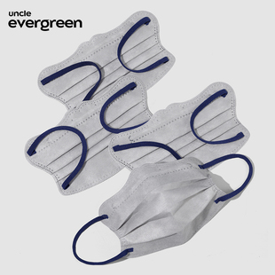 evergreen网红女灰色口罩一次性成人v脸显脸小高颜值显白独立包装