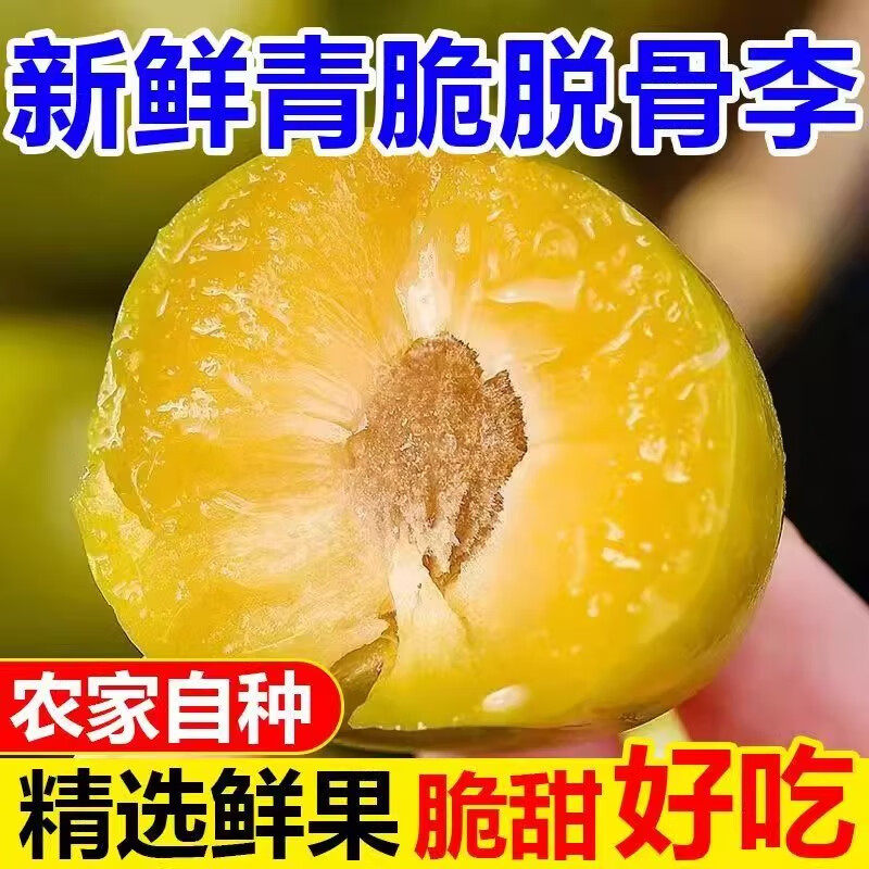 四川脱骨李子新鲜现摘酸甜李子整箱当季红色李子水果非蜂糖红李子