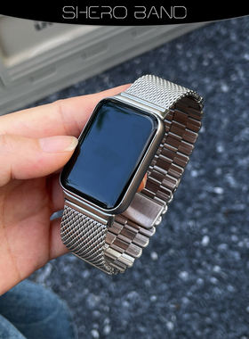 适用小米手环89pro不锈钢磁吸表带红米watch编织金属单圈磁吸腕带