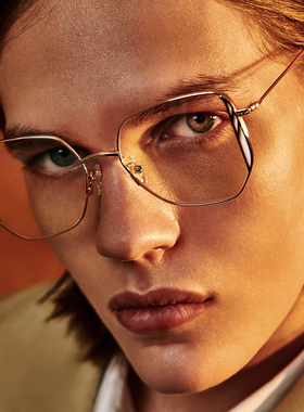 PROTAGO金属板材拼接多边形框防蓝光素颜眼镜Debut10A