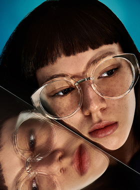 protago经典圆框金属时尚眼镜