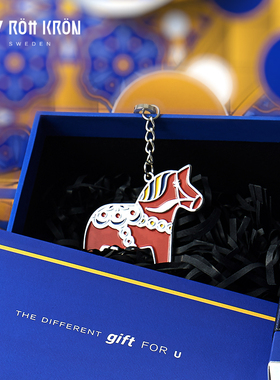 ROTT KRON/乐旷瑞典达拉马手信挂件 钥匙扣挂件 包包装饰配件