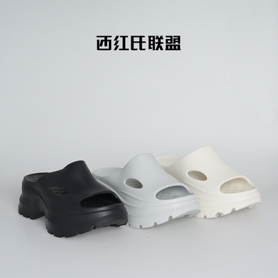 【安晴专享】【西红氏】拖鞋2429932跟高7cm半码拍大