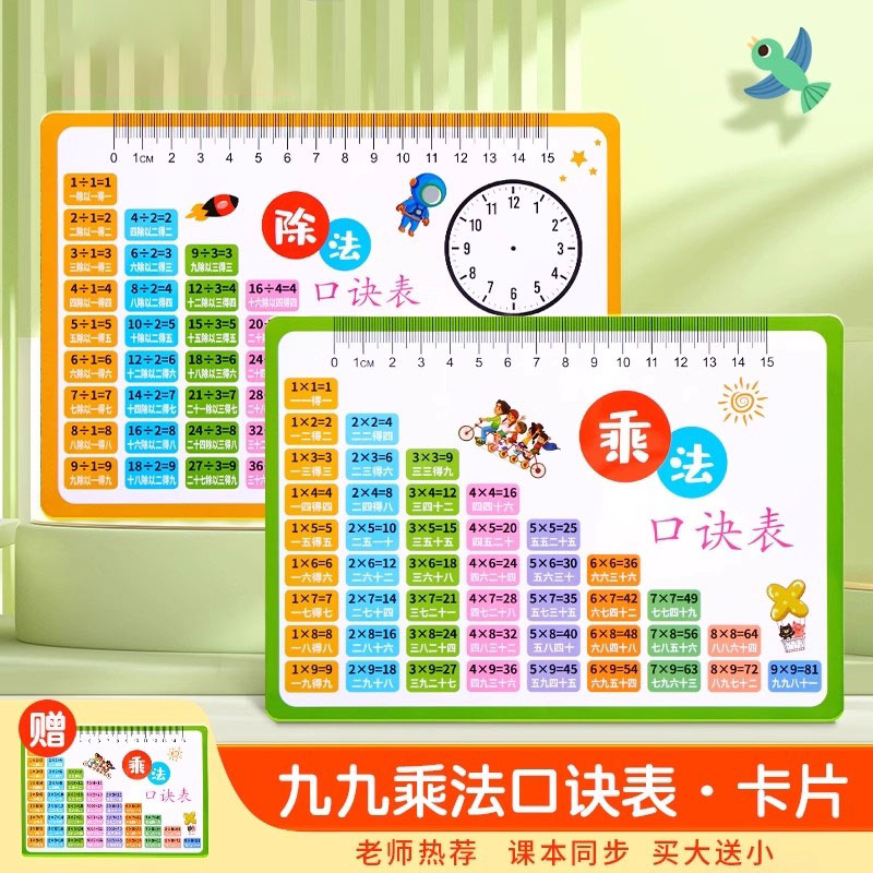 【老师热荐课本同步】乘法口诀卡
