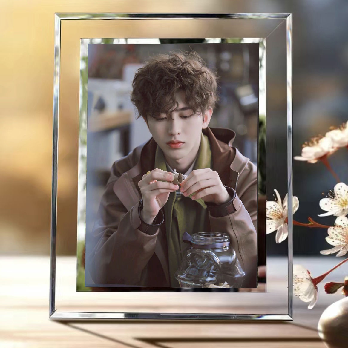 蔡徐坤明星diy帅气照片周边摆件