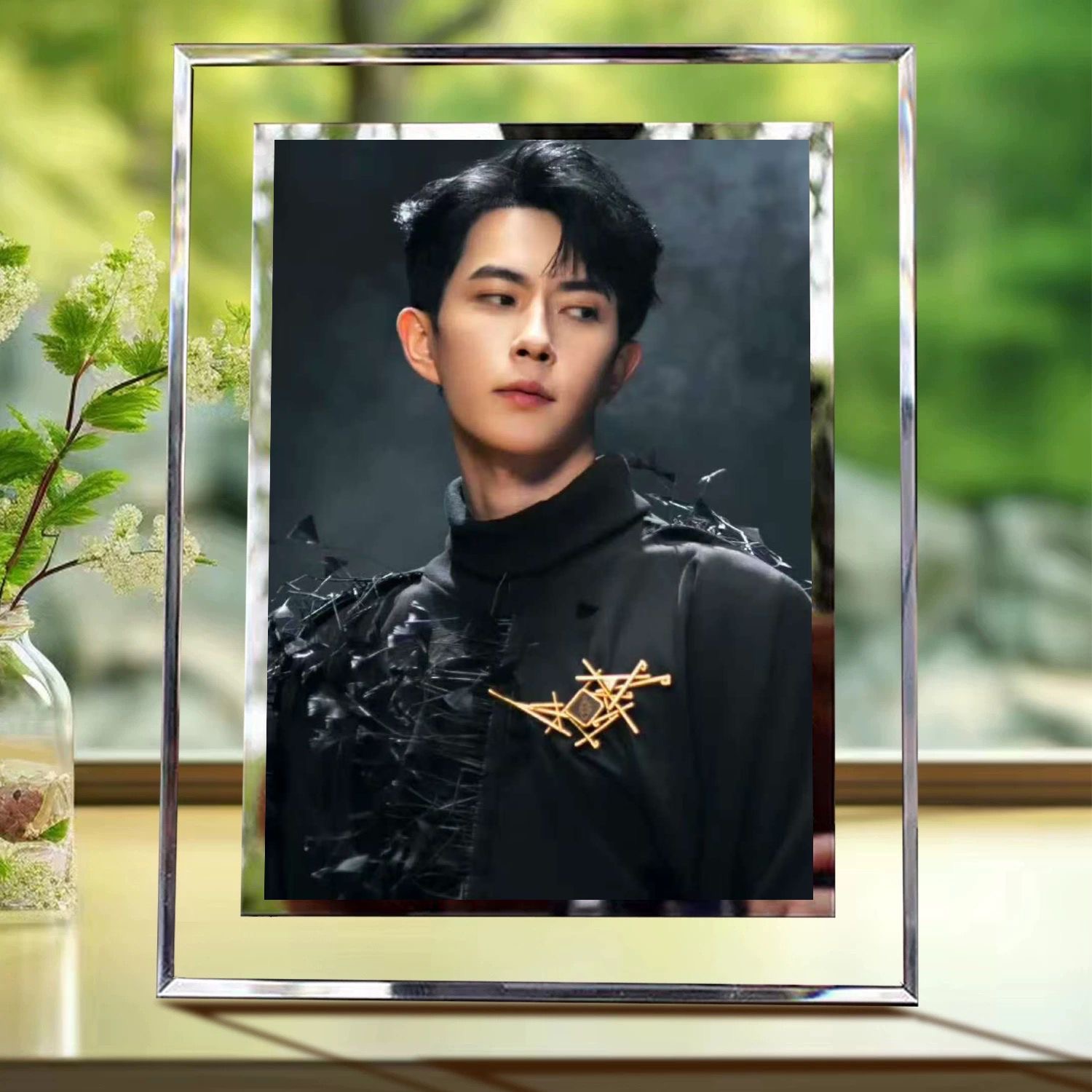 于朦胧纪念摆件水晶玻璃相框摆件