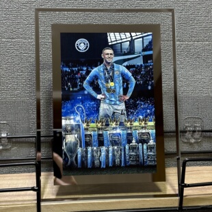 菲尔福登相框摆件英超曼城足球星周边宿舍房间装饰纪念摆件礼物