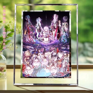 云上五骁周边水晶玻璃相框定制照片创意桌面摆台送朋友纪念礼物