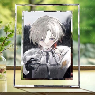 原神叶洛亚周边房间创意桌面摆件水晶玻璃相框送闺蜜朋友纪念礼物