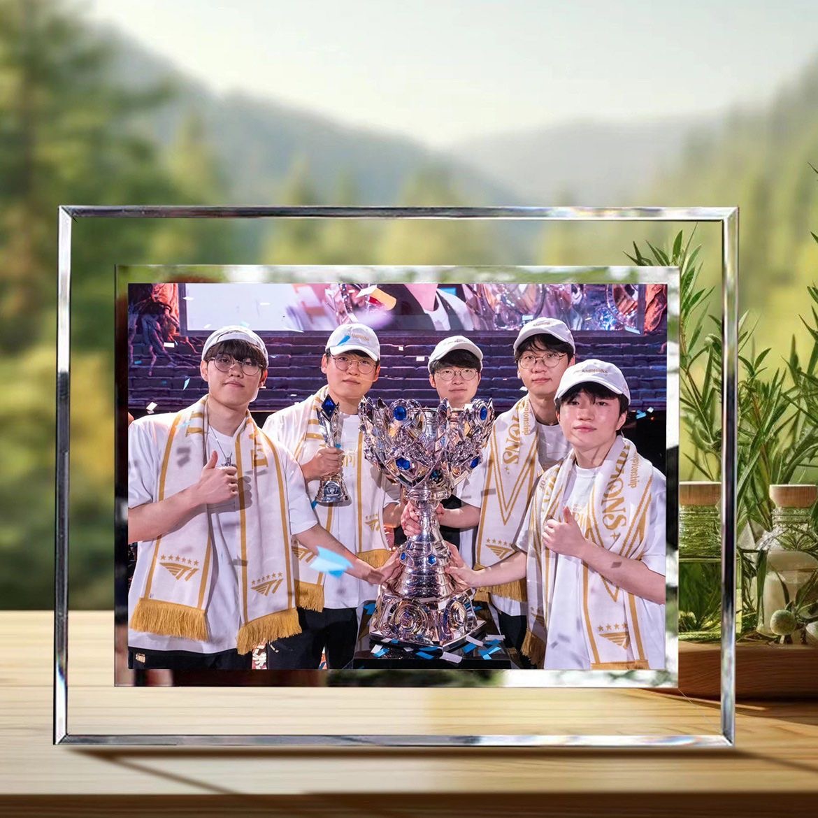 英雄联盟Faker第六冠T1夺冠相框