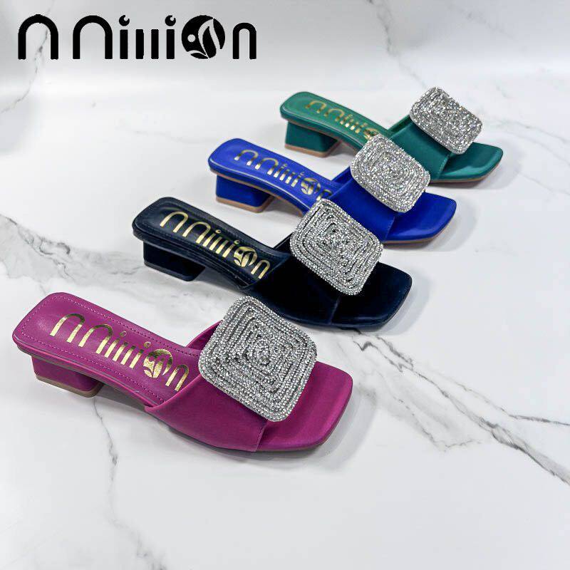 heels 2023 female拖鞋粗跟女鞋时尚slipper ladies women shoes