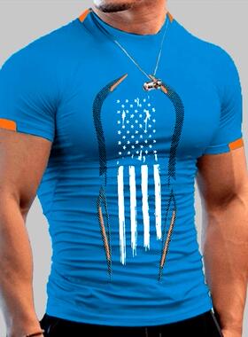 gym clothes sportswear t shirt men 透气速干衣男大码运动短袖T