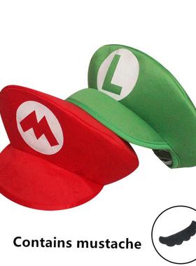 Super Mario Bros Luigi Cartoon Cosplay Hat Classic toys Anim