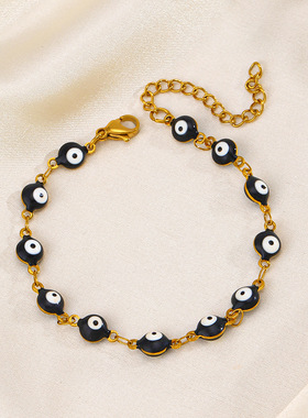 欧美时尚恶魔之眼不锈钢手链 Fashion Stainless Steel Bracelet