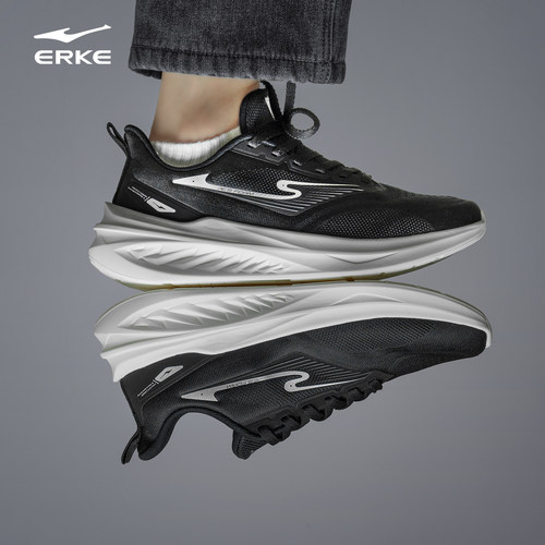 鸿星尔克弜弹男士跑步鞋网面透气