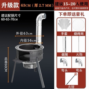 2022新款乡下柴火灶简约风烧材火的灶新式小形土锅台一体灶材火i.