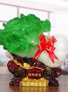 速发招财进宝玉客菜摆件金蟾元宝创意白厅玄关装饰店铺收银台业开