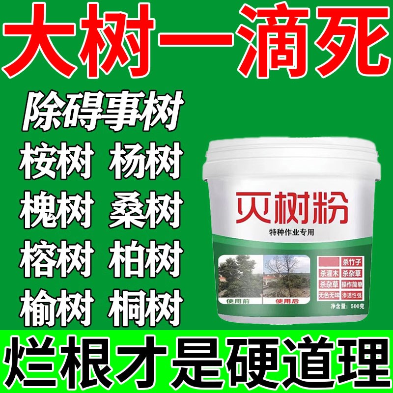 速发大树烂力树强根枯树王竹子杂榆树杨树构树桑树一滴死毒药王灭