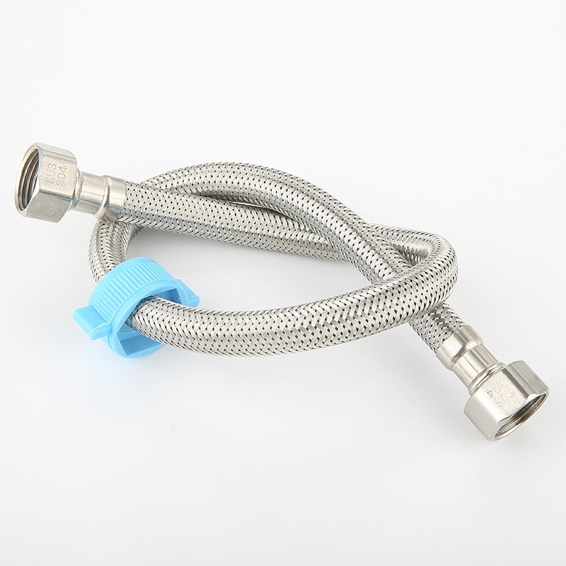 速发04不锈水丝编织软管接压防爆马桶4分进水管冷热上钢金属连高