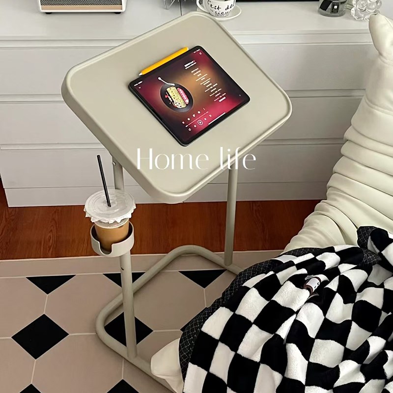 速发折边桌可移动卧桌电脑室升降小桌子家用茶几客厅沙发边几床叠