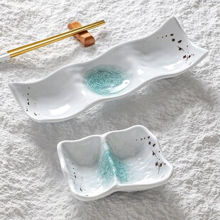 速发塑025密胺餐具碟子餐厅双格调料碟味碟商用2料小锅酱料火碟油