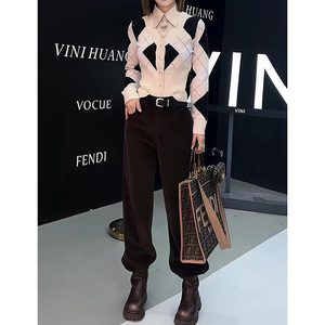 欧货潮牌时尚套装女秋冬新款高级感休闲减龄针织上衣搭配一整套