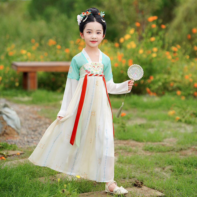 春秋女童纯棉里布汉服超仙古风