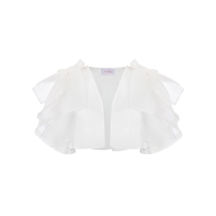 【婚纱系列】Selkie Collection 象牙真丝白披肩