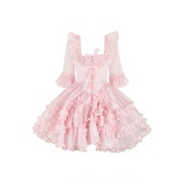 徐如蓝同款 万圣节 玛丽王后 柔粉连衣裙Selkie Collection