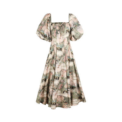 德加艺术系列|Daydress天鹅舞油画印花茶歇裙 Selkie collection