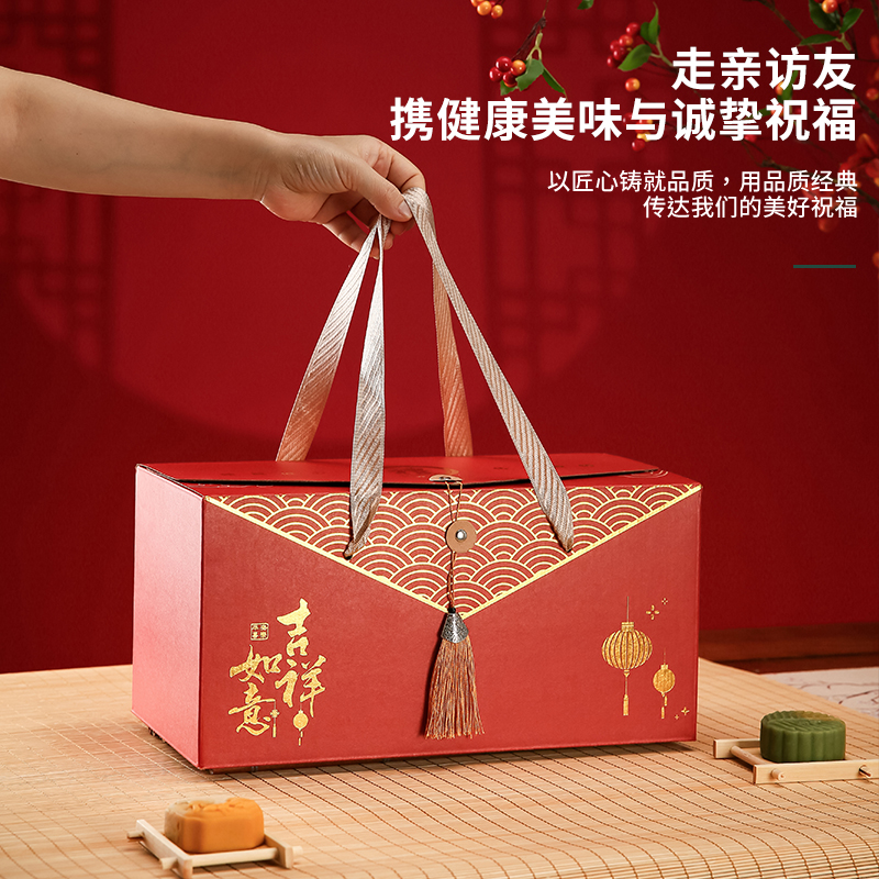 春节年货包装盒高档烫金