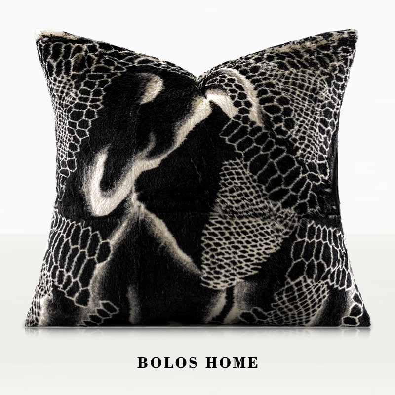 柏洛斯CoCo“人定胜天”轻奢高端龙鳞形兔毛顺滑会客厅沙发抱枕,居家布艺,靠垫/抱枕,淘宝优惠券,粉丝福利购,淘宝优惠卷