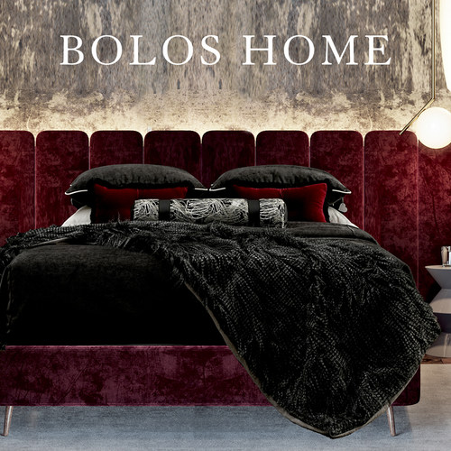 柏洛斯腰靠垫红色床头抱枕