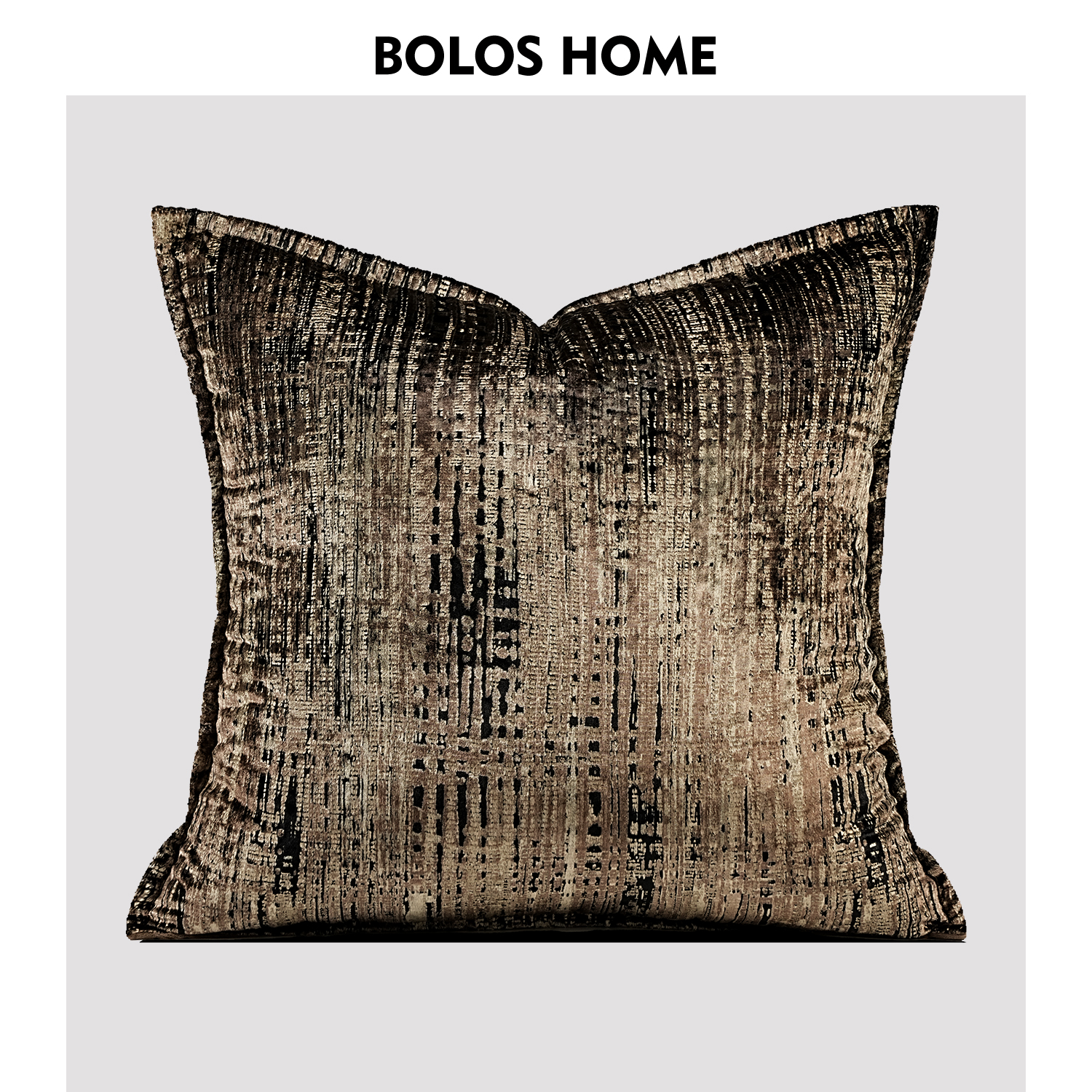 BOLOS HOME金秋新中式高端现代高级深咖色样板房沙发抱枕客厅腰靠