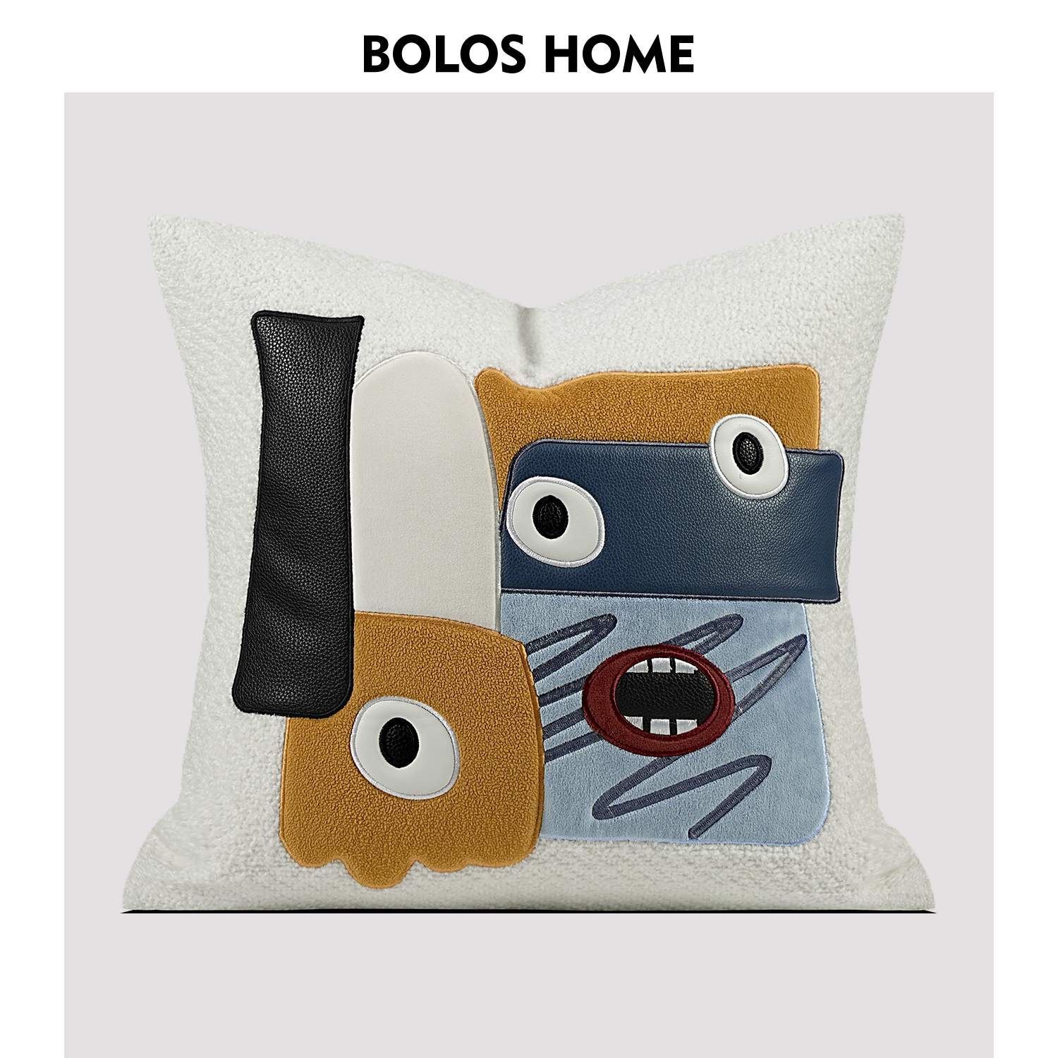 BOLOS HOME 卡通可爱高级感抱枕轻奢靠枕客厅沙发抱枕套靠垫腰靠