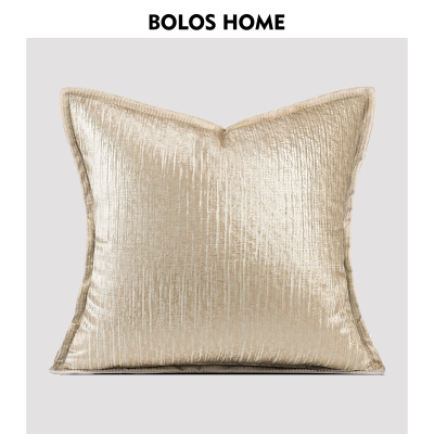 BOLOS HOME轻奢香槟金鎏金奢华绒面样板间酒店沙发客厅抱枕腰靠垫