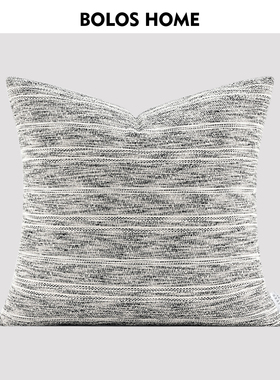 柏洛斯Lime ash米灰色方形枕酒店样板间客厅沙发高端靠垫抱枕床头