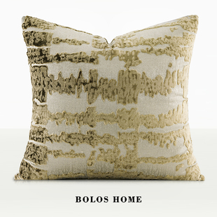 这就是生活 柏洛斯法语C vie 进口割绒提花客厅沙发腰枕 est