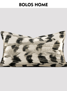 柏洛斯Elysian〖逸境〗轻奢高端渐变刺绣纹混纺沙发靠背枕床头