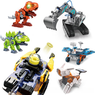 儿童stem益智拼装液压机械科学实验学生手工制作商超跨境