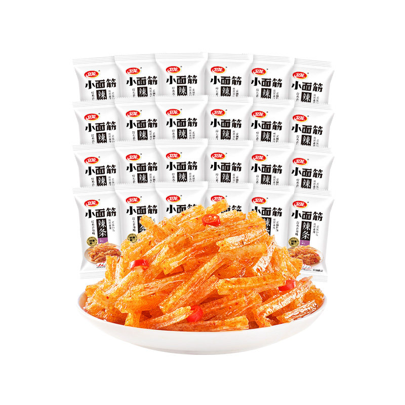 卫龙辣味小面筋解馋零食整箱批发