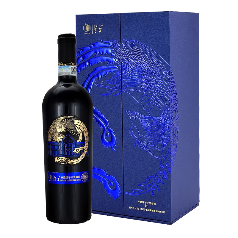 Moutai/茅台红酒赤霞珠庄园R5干红葡萄酒14.5度750ml高端送礼宴请