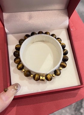 黄金纯金黑金刺青信念手链情侣男999足金送女友男友老婆七夕礼物