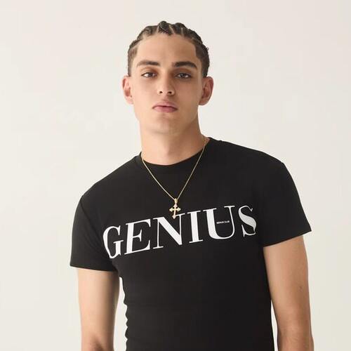 GENIUSCLUB2025ss修身紧身260g印花运动短袖tee