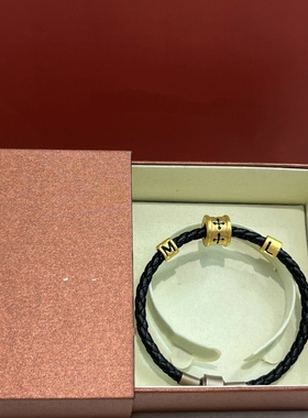 黄金刺青转运珠信念串珠999足金路路通字母diy情侣手链送男友礼物