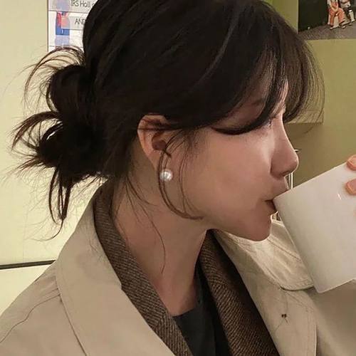 珍珠耳环女百搭精致耳钉耳夹