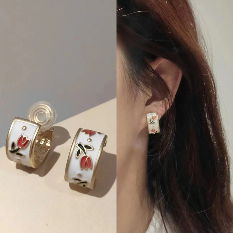 新款潮法式耳钉蚊香盘耳夹